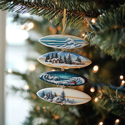 Christmas Surfboard WJ2611072CL Christmas Ornament