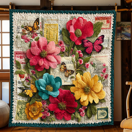 Classic Botanical Stamps WJ0901069CL Quilt