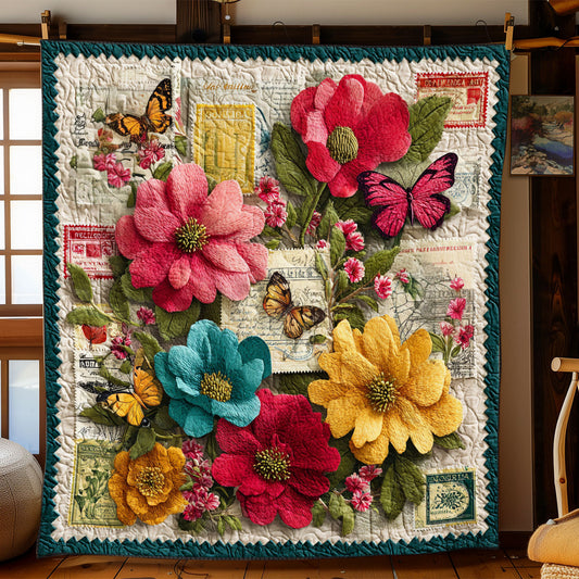 Classic Botanical Stamps WJ0901069CL Quilt