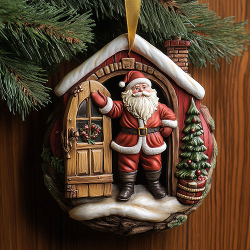 Claus The Door WJ2411039CL Christmas Ornament