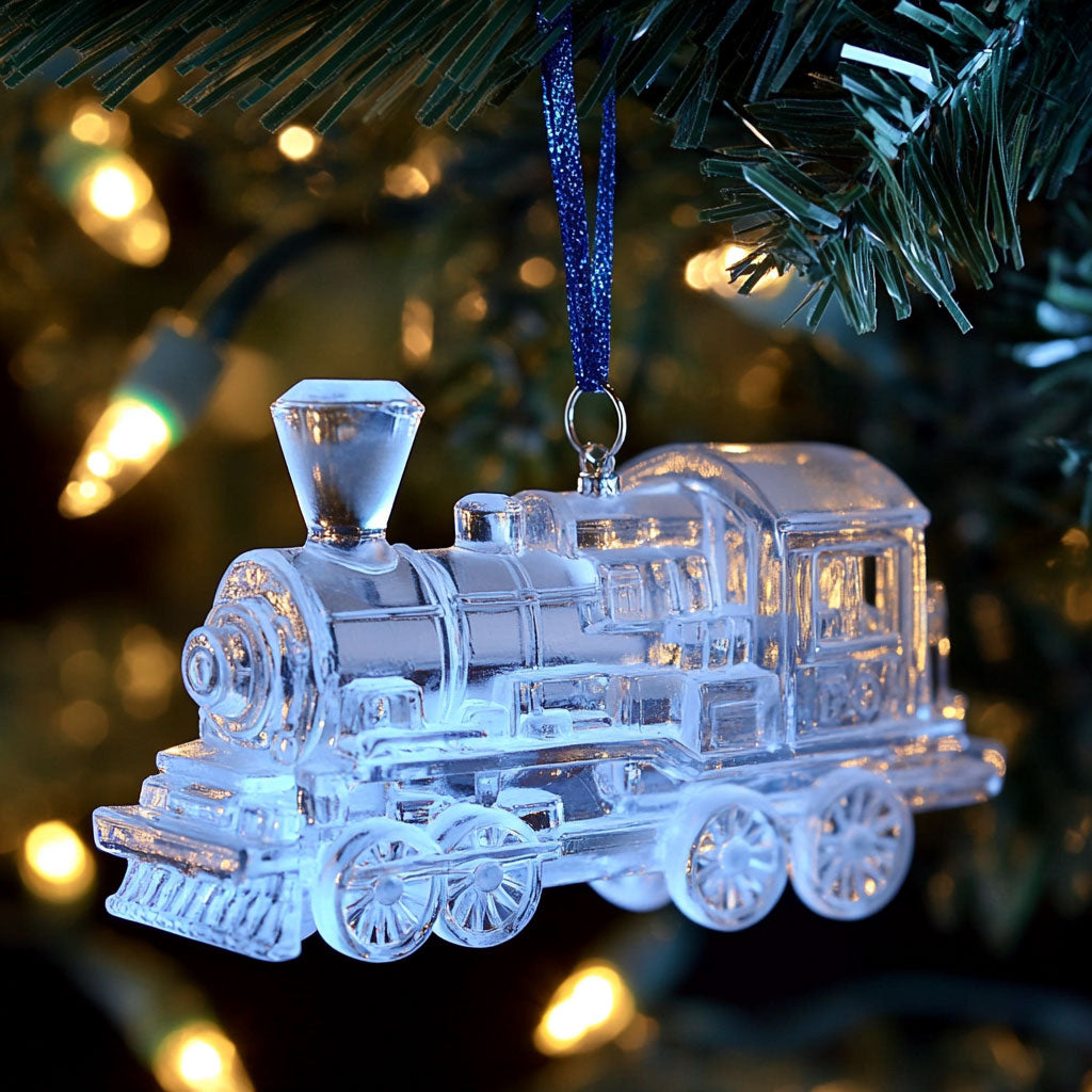 Clear Train Christmas WJ2711150CL Christmas Ornament