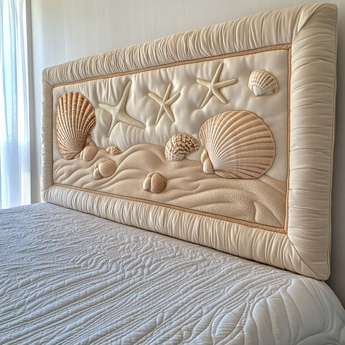 Coastal Drift WJ0601006CL Quilted Headboard Slipcover