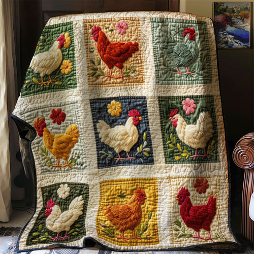 Cottage Chicken WJ0701030CL Quilt