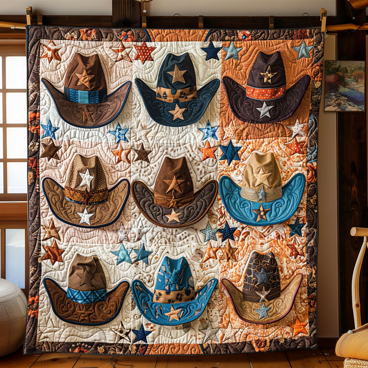 Cowboy's Hats WJ0501006CL Quilt