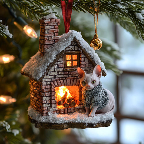 Cozy Sphinx WJ2611017CL Christmas Ornament