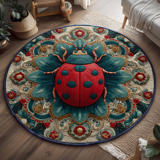 Crimson On Crown WJ0901158CL Quilted Round Mat