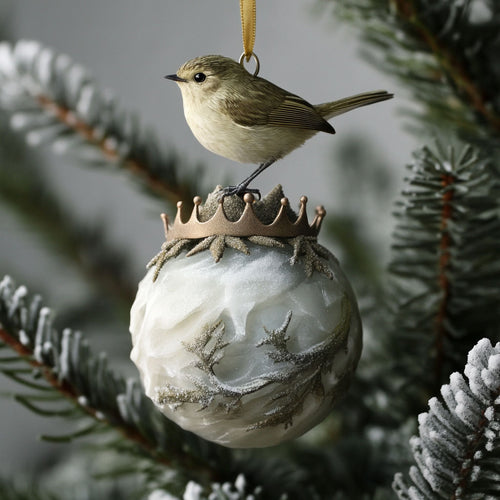 Crown Bird WJ0312312CL Christmas Ornament
