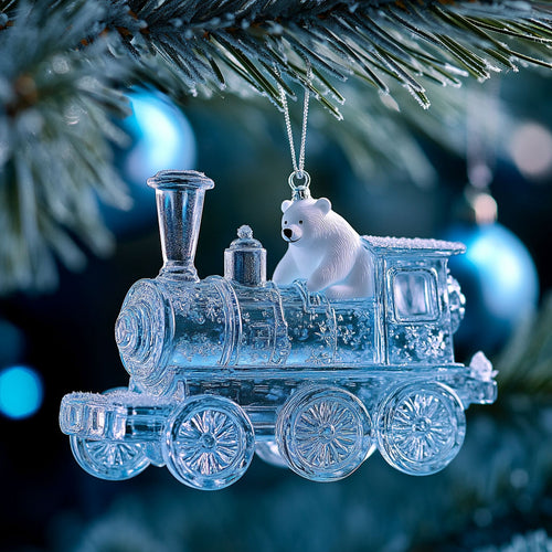 Crystal Train Polar WJ2611110CL Christmas Ornament