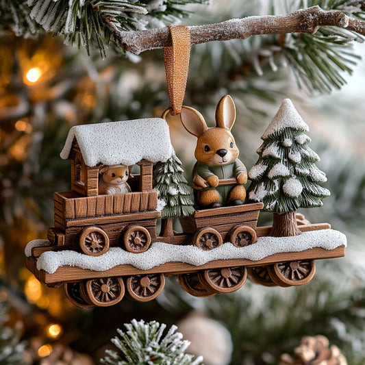Cute Animal Express WJ2711152CL Christmas Ornament