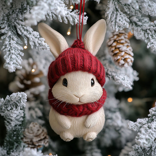 Cute Bunny WJ1612029CL Christmas Ornament