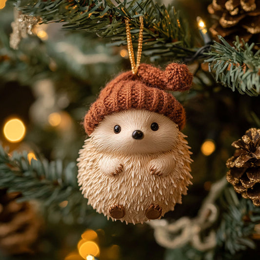 Cute Hedgehod WJ1612025CL Christmas Ornament