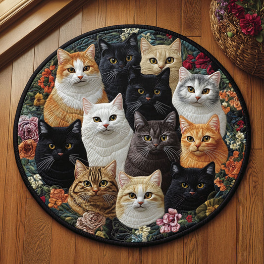 Cute Overload WJ0312445CL Quilted Round Mat