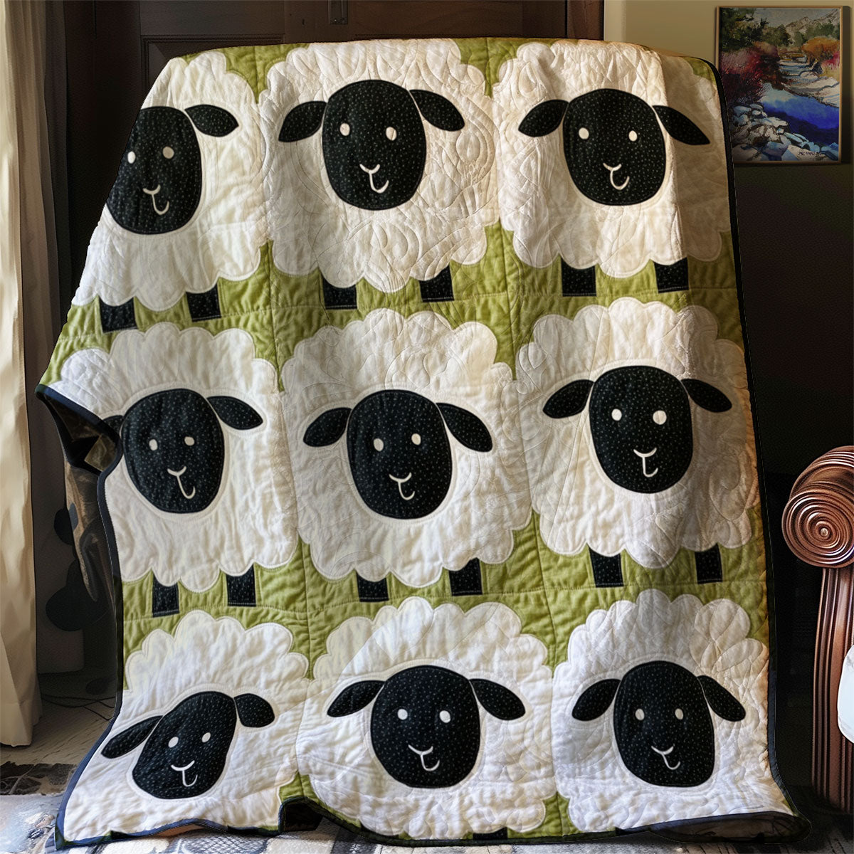 Cute Sheep WJ0601026CL Quilt