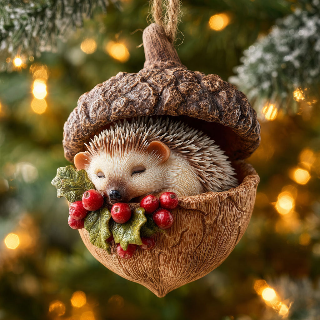 Hedgehog Dream CW2911013CL Christmas Ornament
