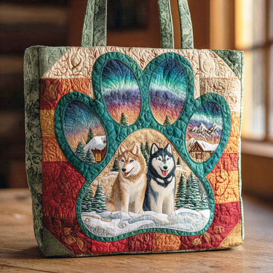 Christmas Paw CW0611037CL Quilted Tote Bag