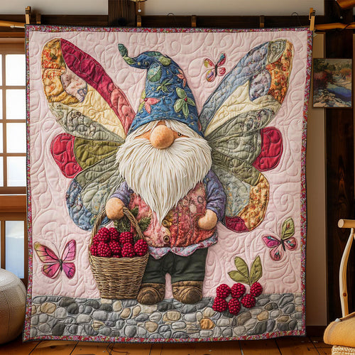 Butterfly Bliss Gnome WN0801051CL Quilt