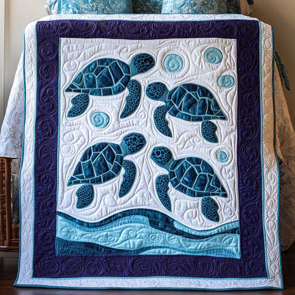 Torquoise Turtle WP1202023CL Quilt