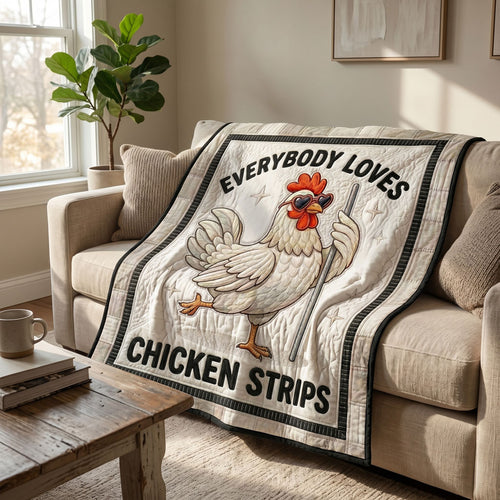Chicken Strips Humor WN1504002CL Quilt