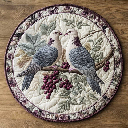 Dove Moments WN2105011CL Quilted Round Mat