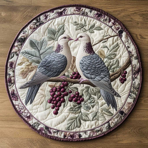 Dove Moments WN2105011CL Quilted Round Mat