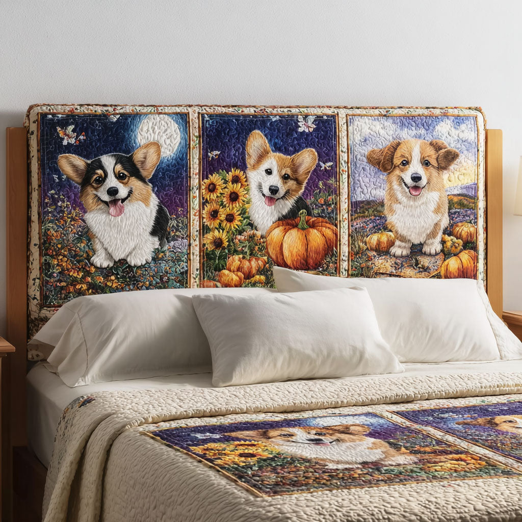 Corgi Harvest CW0501006CL Quilted Headboard Slipcover