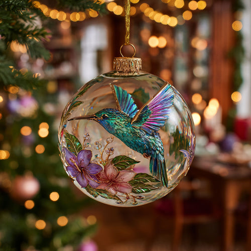 Meadow Flight Hummingbird CW0412108CL Christmas Ornament