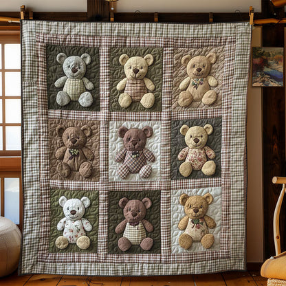 Country Charm Teddy Bear WN1003061CL Quilt