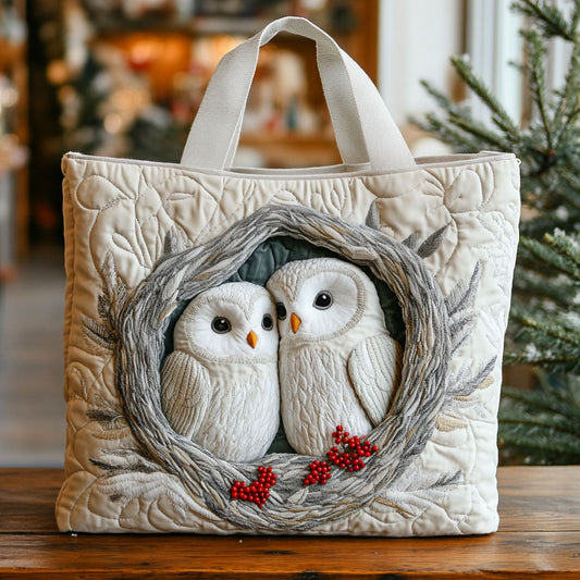Woodland Owls CP0112217CL Quilted Tote Bag