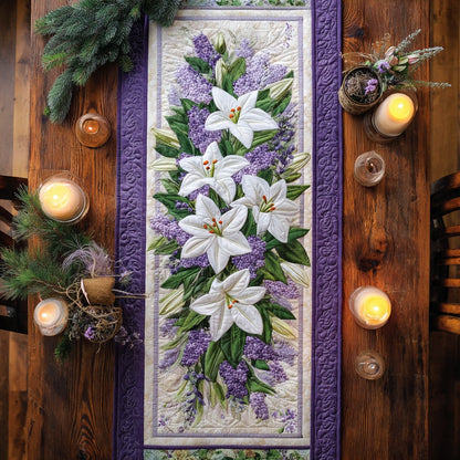 Lily Garden XR2111022CL Quilted Table Runner