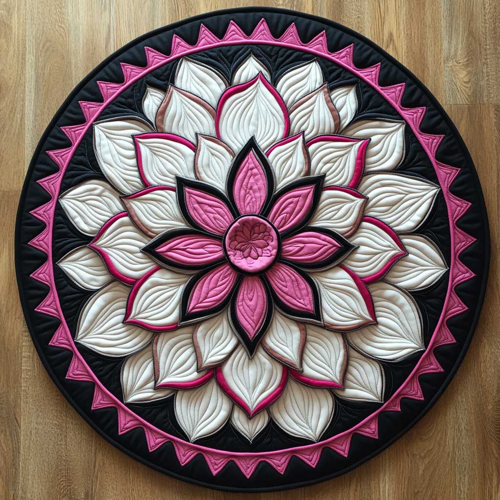 Passion Bloom WN2904094CL Quilted Round Mat