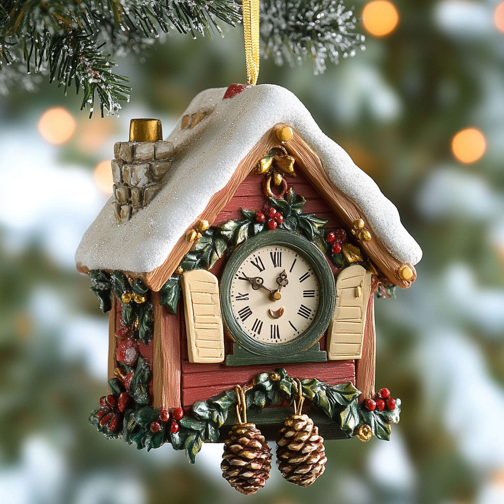 Holiday Clock CP2411067CL Christmas Ornament