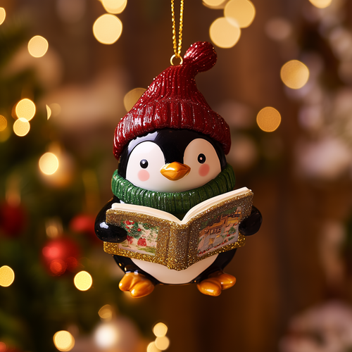 Storybook Penguin LT1610025CL Christmas Ornament