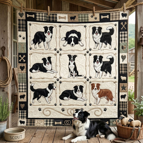 Sheepdog Patchwork Collection WN2805012CL Quilt