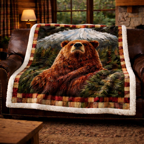 Guardian of the Forest KL3101008CL Faux Fur Throw Blanket