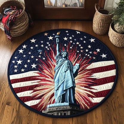 Stars Of Liberty WJ1306049CL Quilted Round Mat