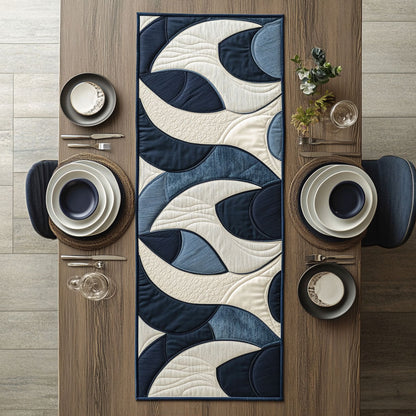 Curved Whisper WN0407096CL Quilted Table Runner