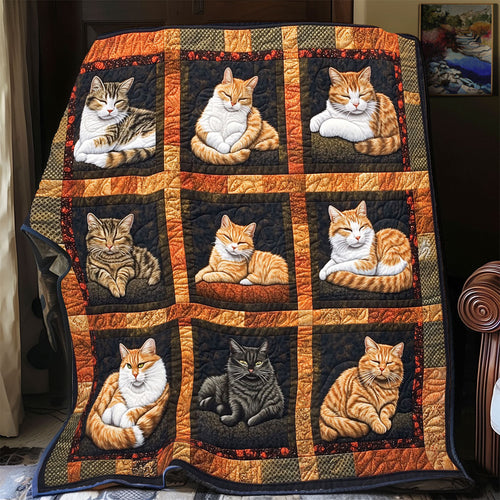 9 Adorable Cat WP1505001CL Quilt