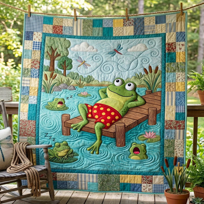 Lazy Pond Frog WN0306005CL Quilt
