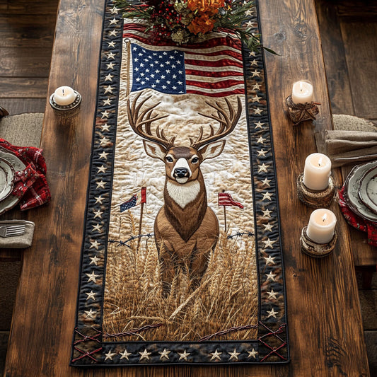 Deer Meadowlight WN1106037CL Quilted Table Runner