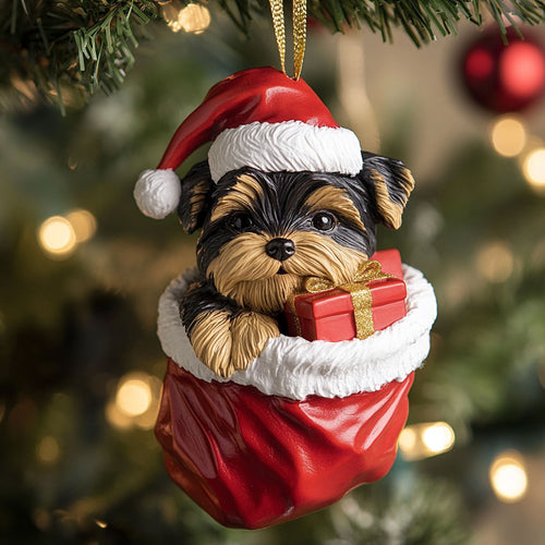 Holiday Pup CP1710030CL Christmas Ornament