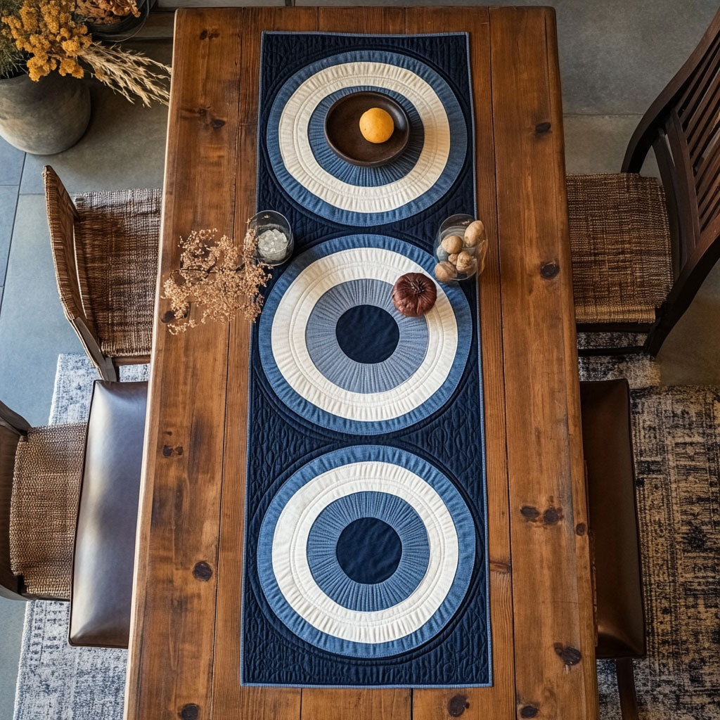 Circle Silence WN0407070CL Quilted Table Runner