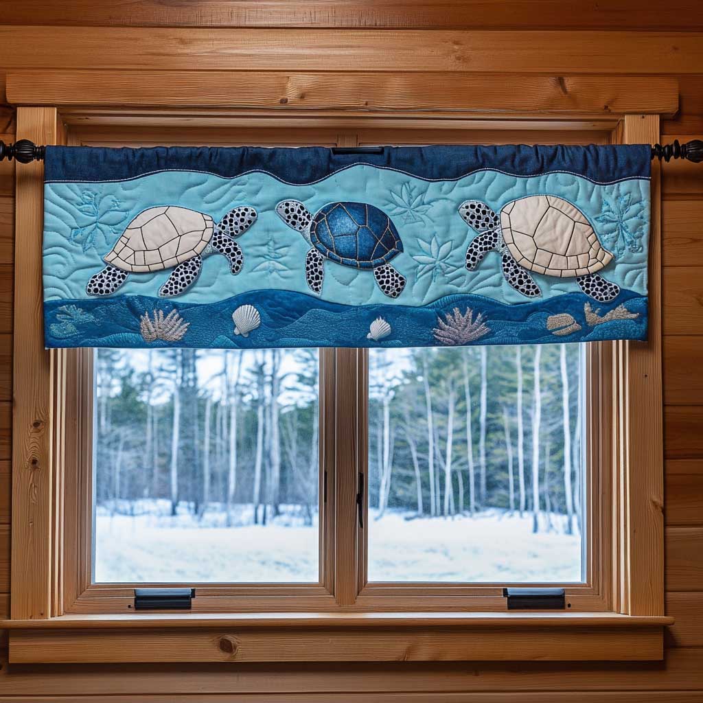 Turtle Harmony WN1303113CL Quilted Valance Valance