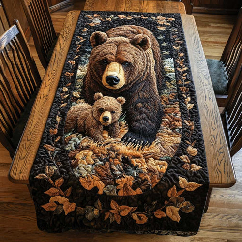Forest Bear WN2204021CL Quilted Table Runner