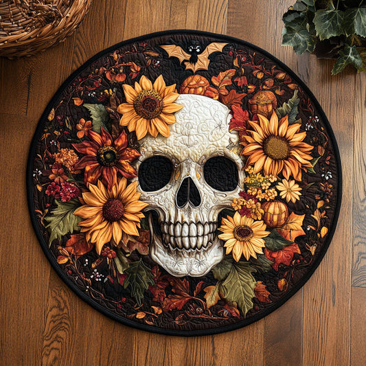 Elegy In Bloom WJ2407039CL Quilted Round Mat
