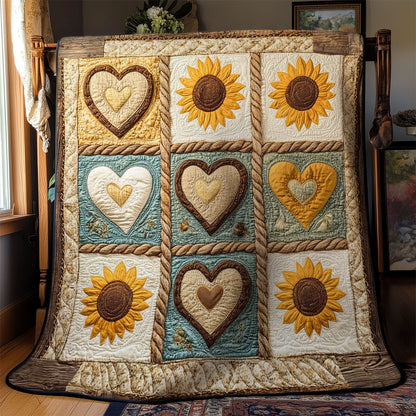 Sunflower Patchwork WN0303064CL Quilt