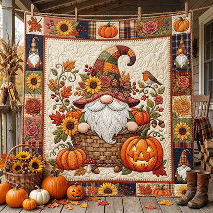 Harvest Basket Gnome WN2506011CL Quilt