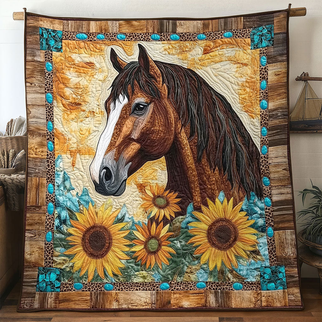 Horse Sun Spiri WN1201056CL Quilt