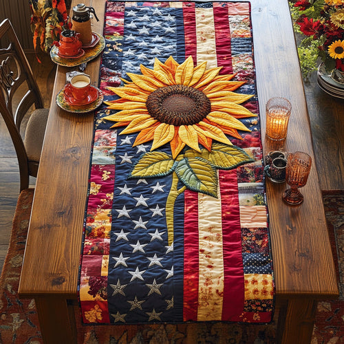 Sunflower Glory WN1206069CL Quilted Table Runner
