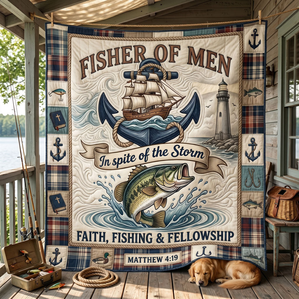 Faith, Fishing And Fellowship WN2005004CL Quilt
