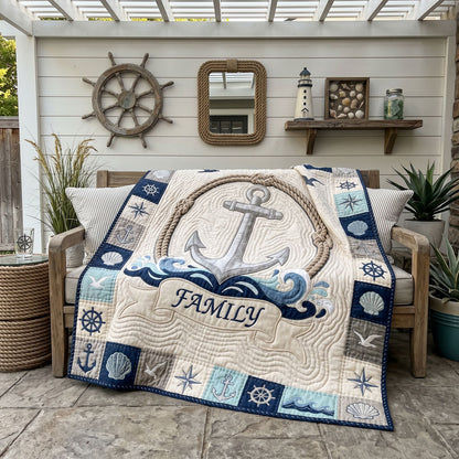 Coastal Family Harbor WN2605004CL Quilt
